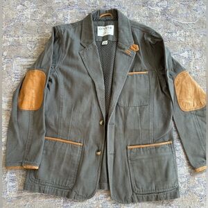 Orvis Green Jacket with Leather Accents